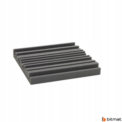 Pilki sienos akustinės plokštės EQUALIZER 50x50x7cm garso sugėrimui