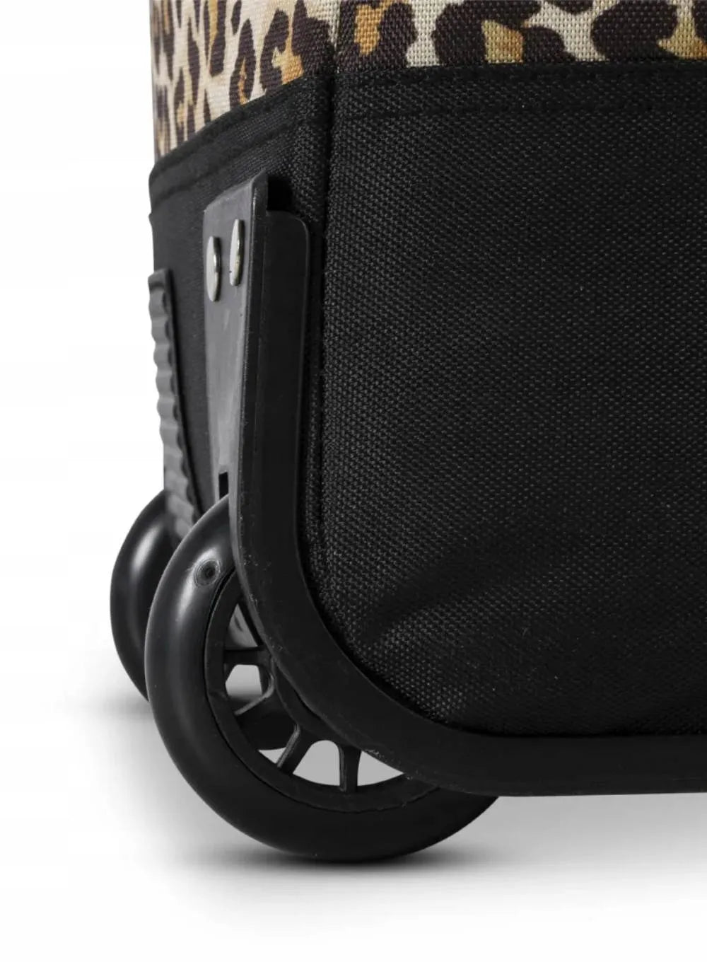 Pirkinių krepšys ant ratukų / vežimėlis „Punta Wheel Print“, 33 l – juoda / tamsiai ruda