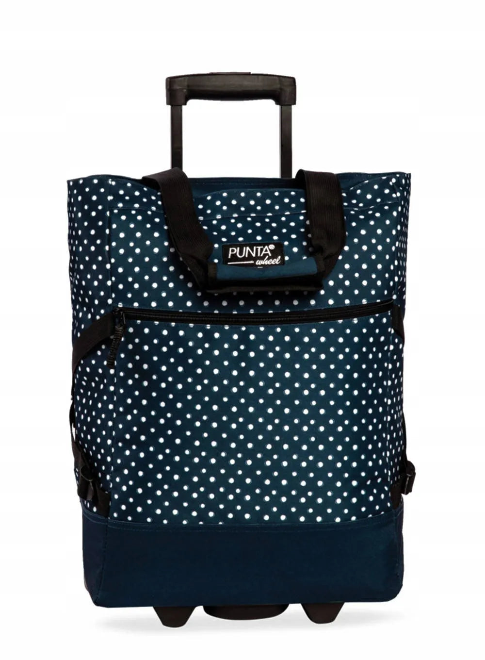 Pirkinių krepšys su ratukais „Punta Wheel Print“, 33 l, blue polka dot