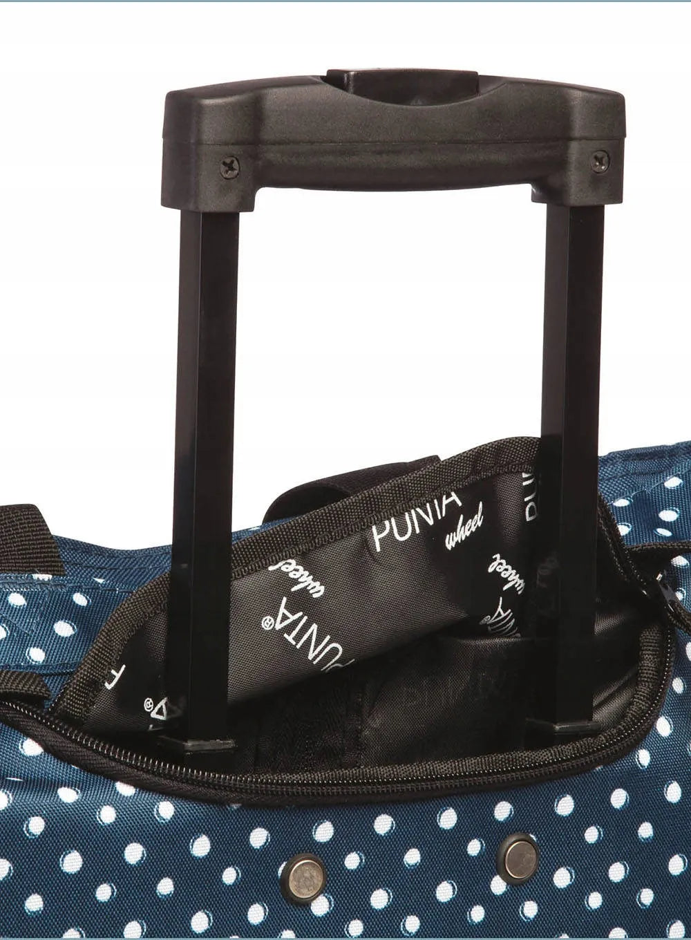 Pirkinių krepšys su ratukais „Punta Wheel Print“, 33 l, blue polka dot