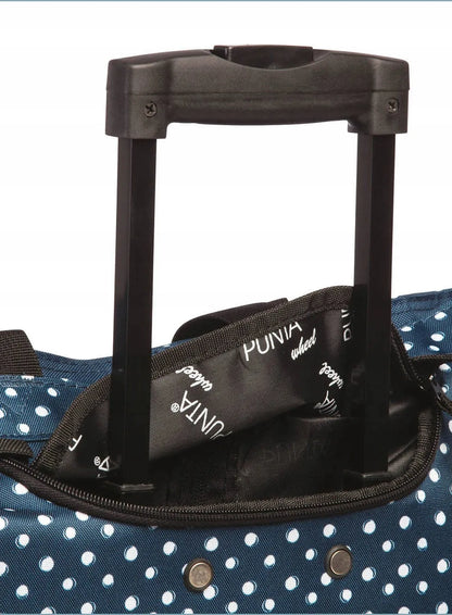 Pirkinių krepšys su ratukais „Punta Wheel Print“, 33 l, blue polka dot