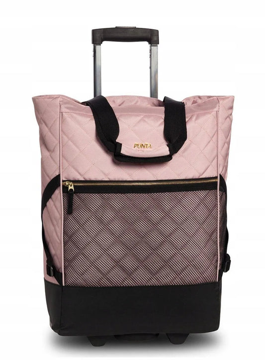 Pirkinių vežimėlis „Punta Wheel Classy“ – rožinis