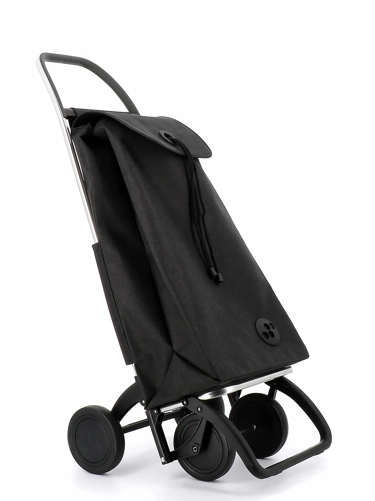 Pirkinių vežimėlis ROLSER I-Max Tweed 4 su 4 ratukais, 43 l, juodas