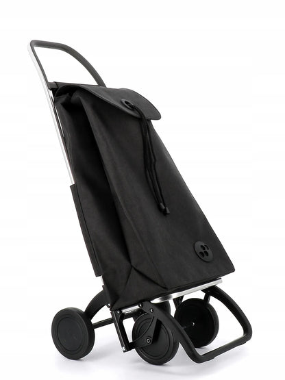 Pirkinių vežimėlis ROLSER I-Max Tweed 4 su 4 ratukais, 43 l, juodas