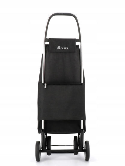 Pirkinių vežimėlis ROLSER I-Max Tweed 4 su 4 ratukais, 43 l, juodas