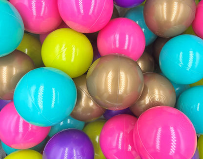 Plastikiniai kamuoliukai – pavasarinis rinkinys, 200 vnt., 7 cm