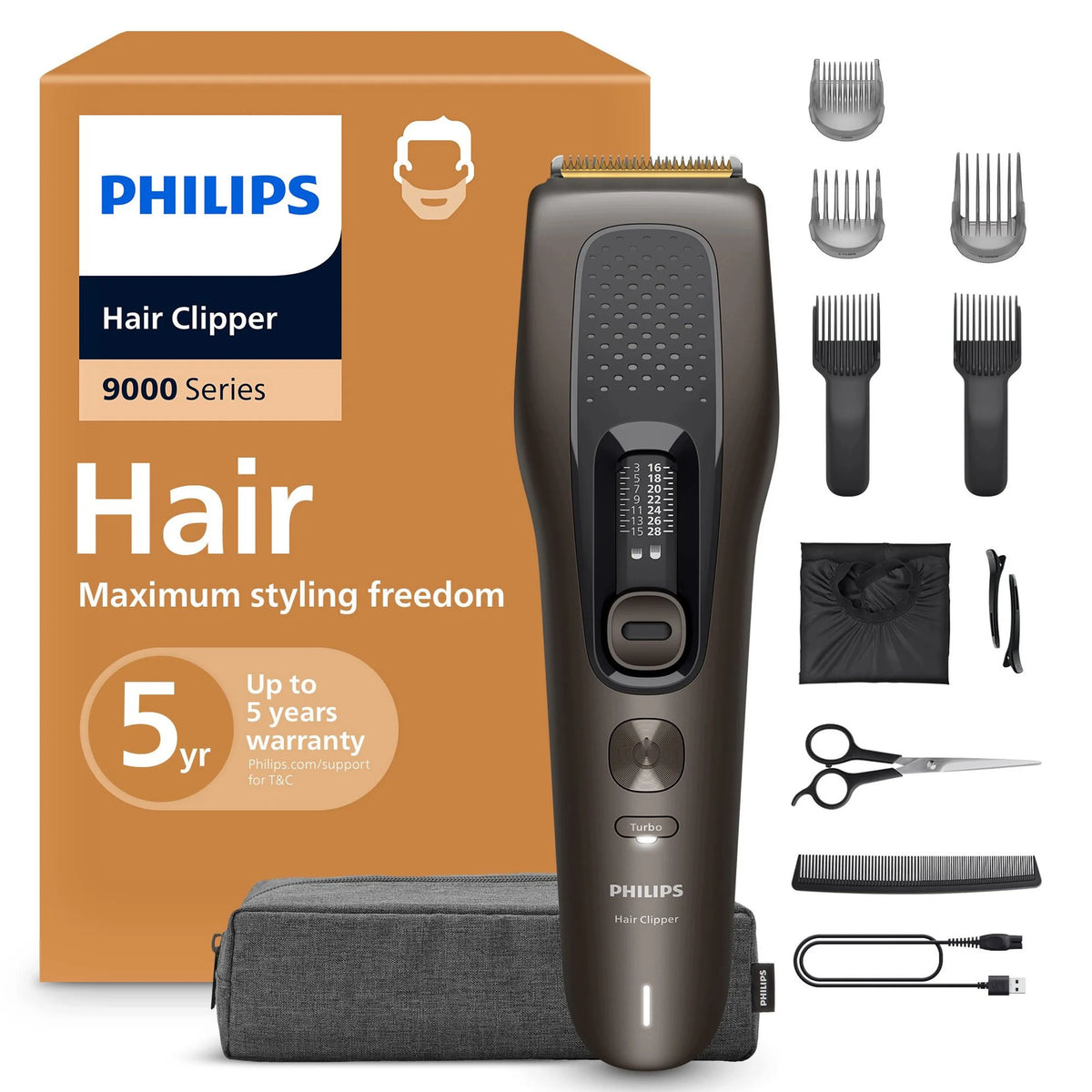 Plaukų kirpimo mašinėlė „Philips Hair Clipper Series 9000 HC9721/15“