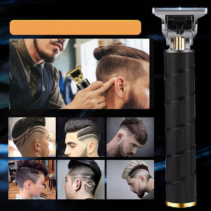 Plaukų kirpimo mašinėlių ir trimerių rinkinys, USB įkraunamas, Barber stiliaus