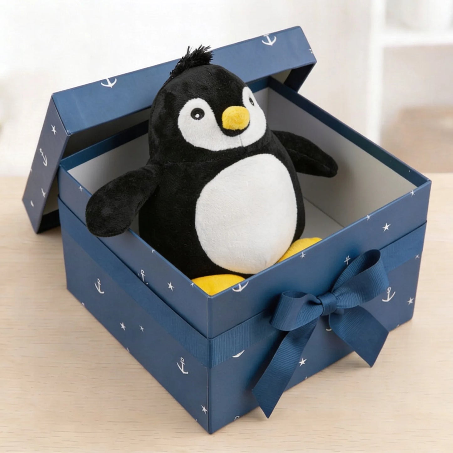 Pliušinis žaislas pingvinas, dovana gimtadieniui vaikui ir suaugusiems