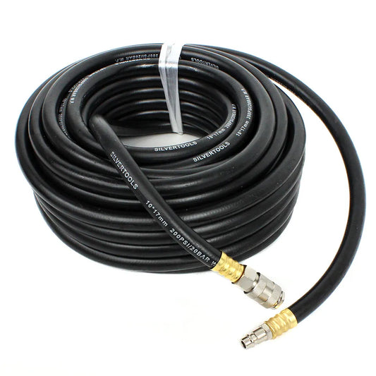 Pneumatinė žarna kompresoriui guminė elastinga 10x17mm 10m 20 BAR