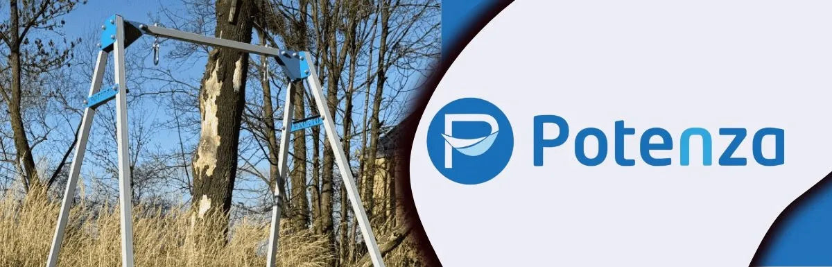 POTENZA atskirai pastatoma plieninė cinkuota sodo sūpynės vaikams