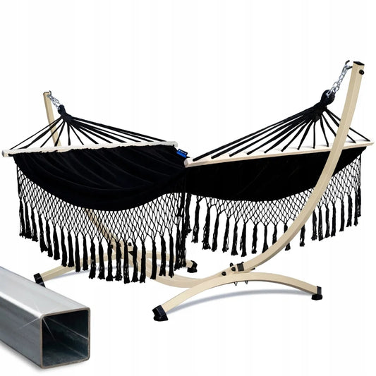 POTENZA hamako stovas ecru + hamakas SANTIA 220x160 su skersiniais