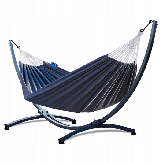 POTENZA sodo hamakas ROMA XL 220x160 cm + metalinis stovas hamakui 220 kg