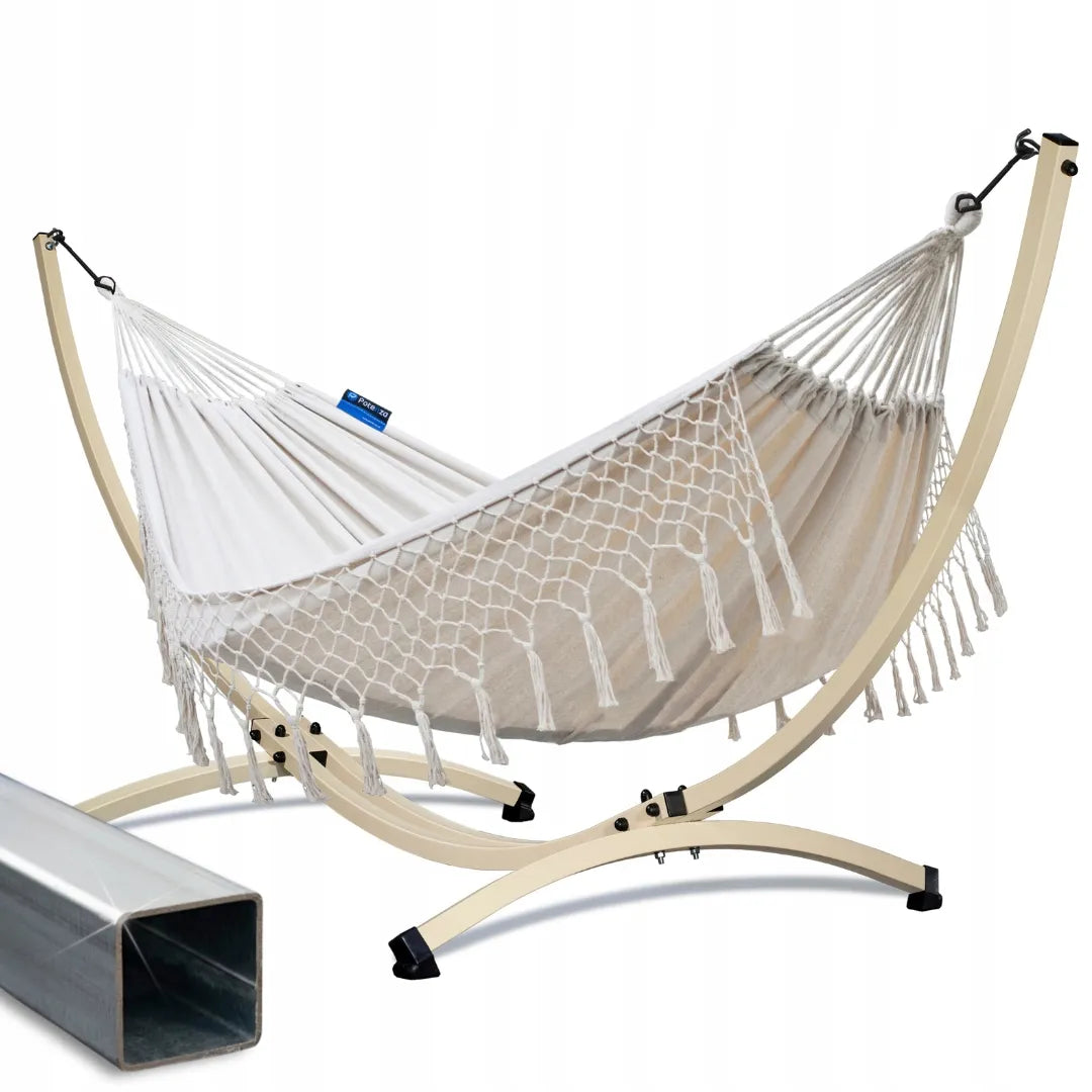 POTENZA sodo hamakas SANTIA XL + cinkuoto plieno stovas GRANDE 220kg
