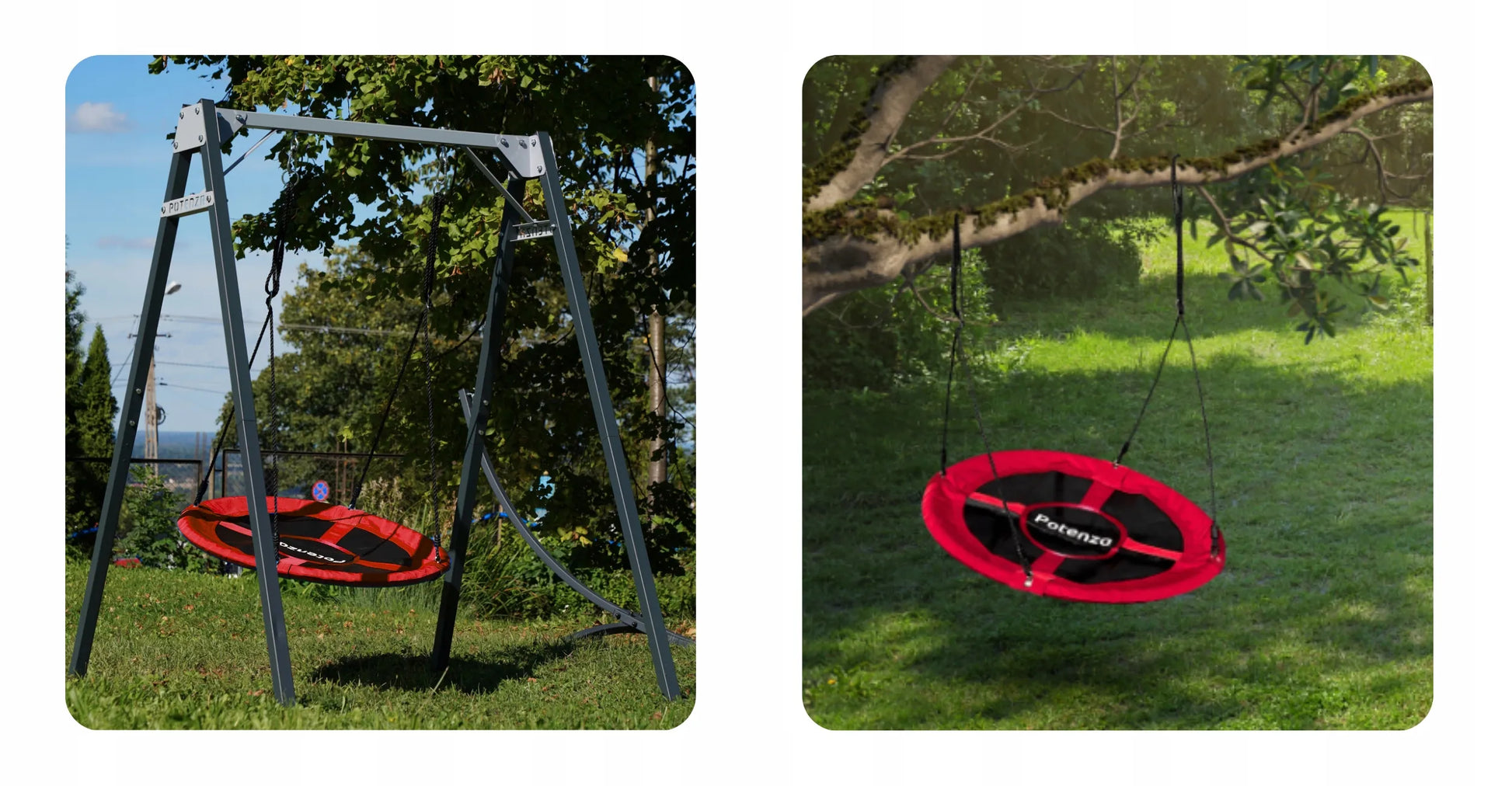 POTENZA sūpynės-lizdas 100cm sodo sūpynės