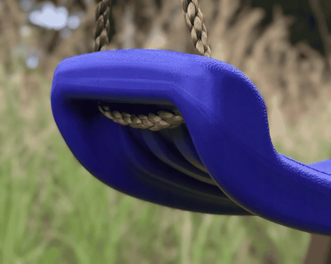 POTENZA vaikiškos sūpynės lenta su reguliavimu, plastikinės, sodui ir kambariui, mėlynos