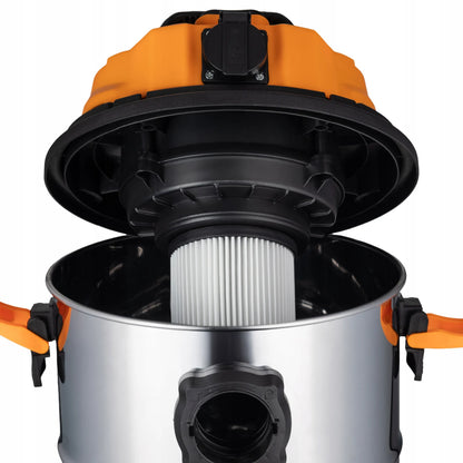 Pramoninis dulkių siurblys Coil 3300W, skirtas gipso dulkėms ir drėgnam valymui, 25 l, rinkinys