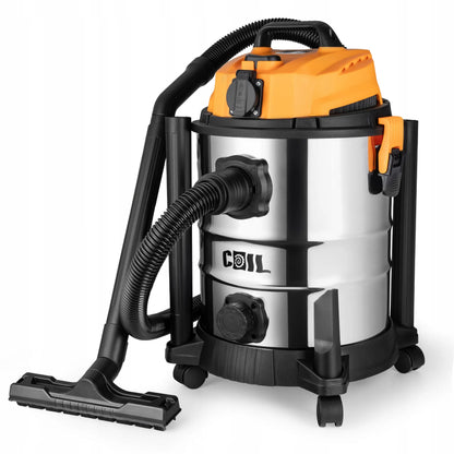 Pramoninis dulkių siurblys Coil 3300W, skirtas gipso dulkėms ir drėgnam valymui, 25 l, rinkinys