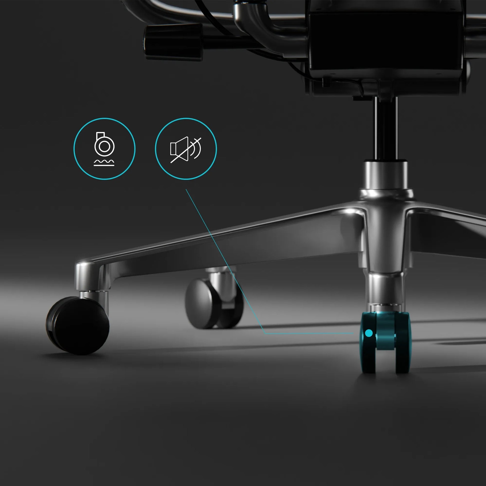PREMIUM darbo kėdė su kojų atrama DIABLO V-KINETIC juoda