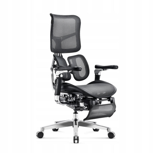 PREMIUM darbo kėdė su kojų atrama DIABLO V-KINETIC juoda