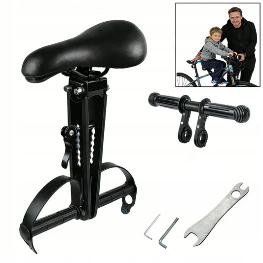 Priekinė vaikiška dviračio kėdutė, juoda