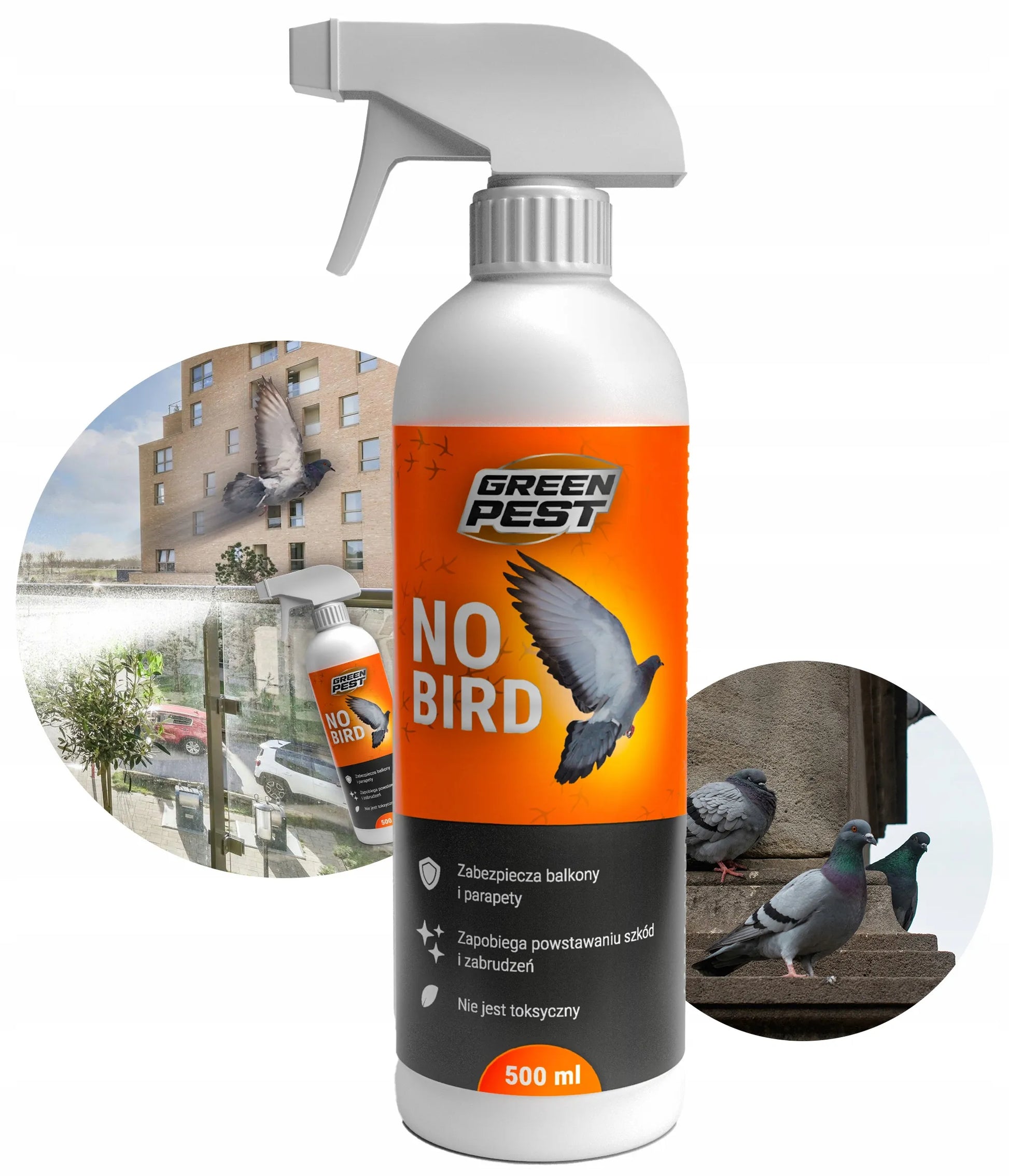Priemonė paviršiams apsaugoti nuo balandžių ir paukščių 500 ml