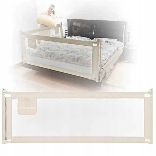 PRIMABOBO apsauginis lovos aptvaras CLASSIC 140 cm vaikams, aukštas, smėlio spalvos