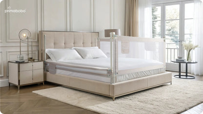 PRIMABOBO Apsauginis lovos turėklas CLASSIC 160 cm vaikams, aukštas, smėlio spalvos