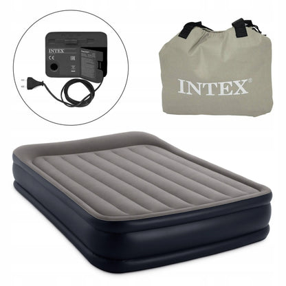 Pripučiamas čiužinys INTEX Dura-Beam Plus Deluxe Pillow 203 × 152 cm su pompa, 64136ND