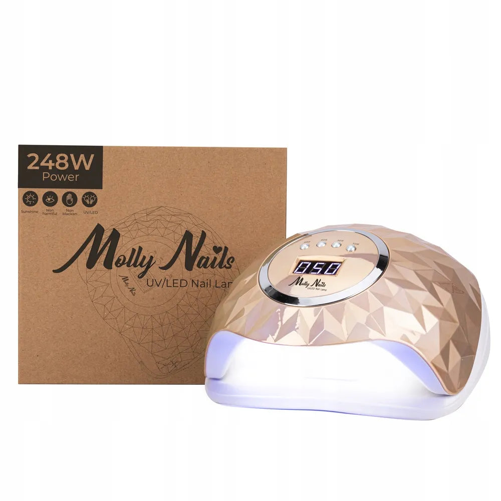 Profesionali „Molly Nails“ Y13 248 W UV/LED nagų lempa hibridiniams lakams ir geliams