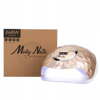 Profesionali „Molly Nails“ Y13 248 W UV/LED nagų lempa hibridiniams lakams ir geliams