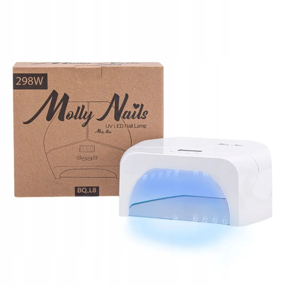 Profesionali nagų lempa MOLLYNAILS UV LED BQ-L8 298W galinga geliui