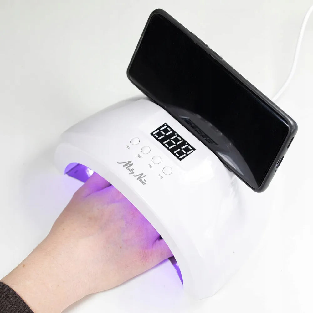 Profesionali UV/LED nagų lempa MOLLYNAILS SUN 1S PRO, 48 W