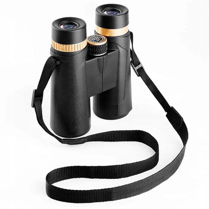 Profesionalūs K&F 12x 42mm BAK-4 žiūronai – vandeniui atsparūs, su dėklu, skirti medžioklei