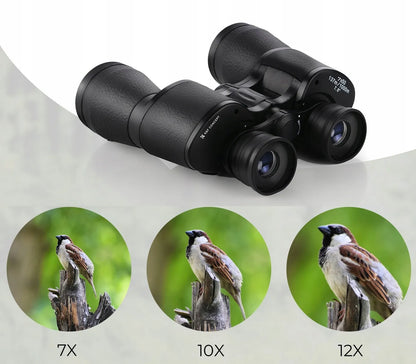 Profesionalūs K&F CONCEPT 7x50 mm žiūronai su BaK4 prizme, dėklu ir KF33.093 modeliu