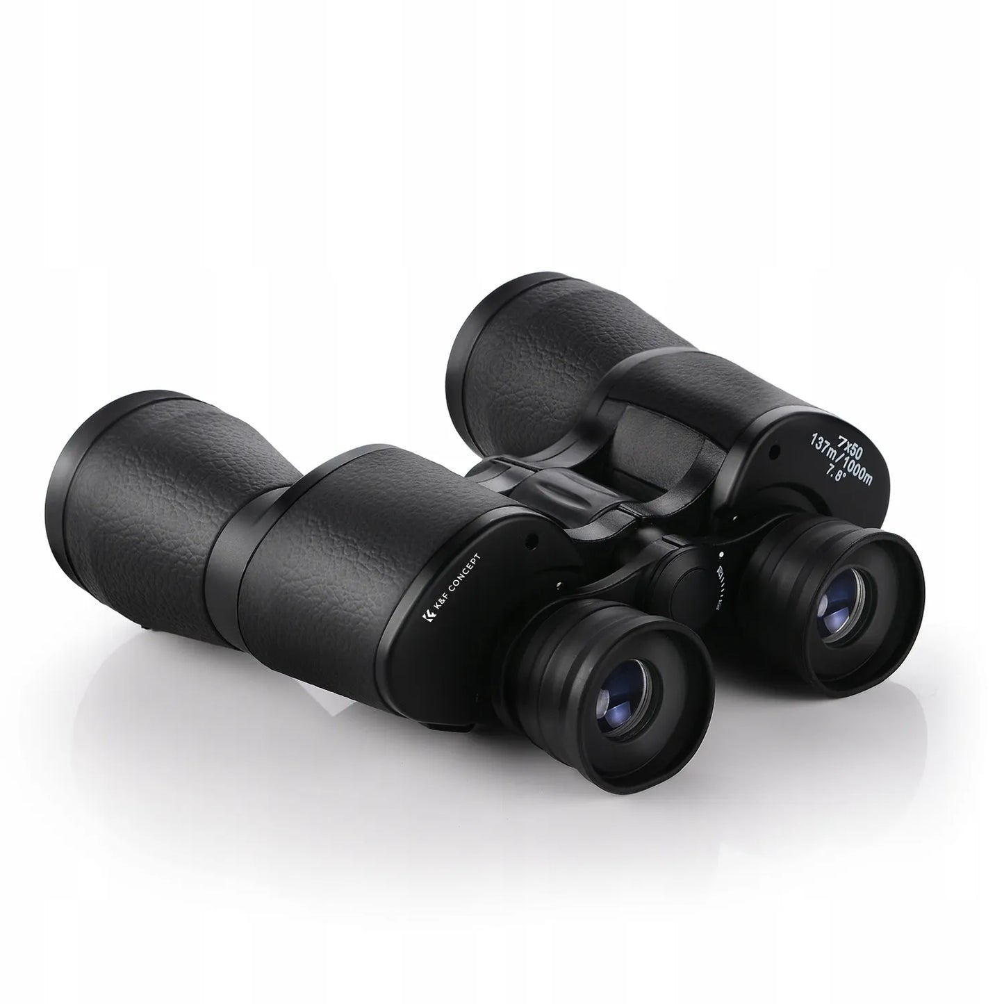 Profesionalūs K&F CONCEPT 7x50 mm žiūronai su BaK4 prizme, dėklu ir KF33.093 modeliu