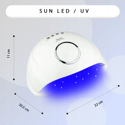 Profico XXL nagų priauginimo ir manikiūro rinkinys su UV/LED lempa ir freza