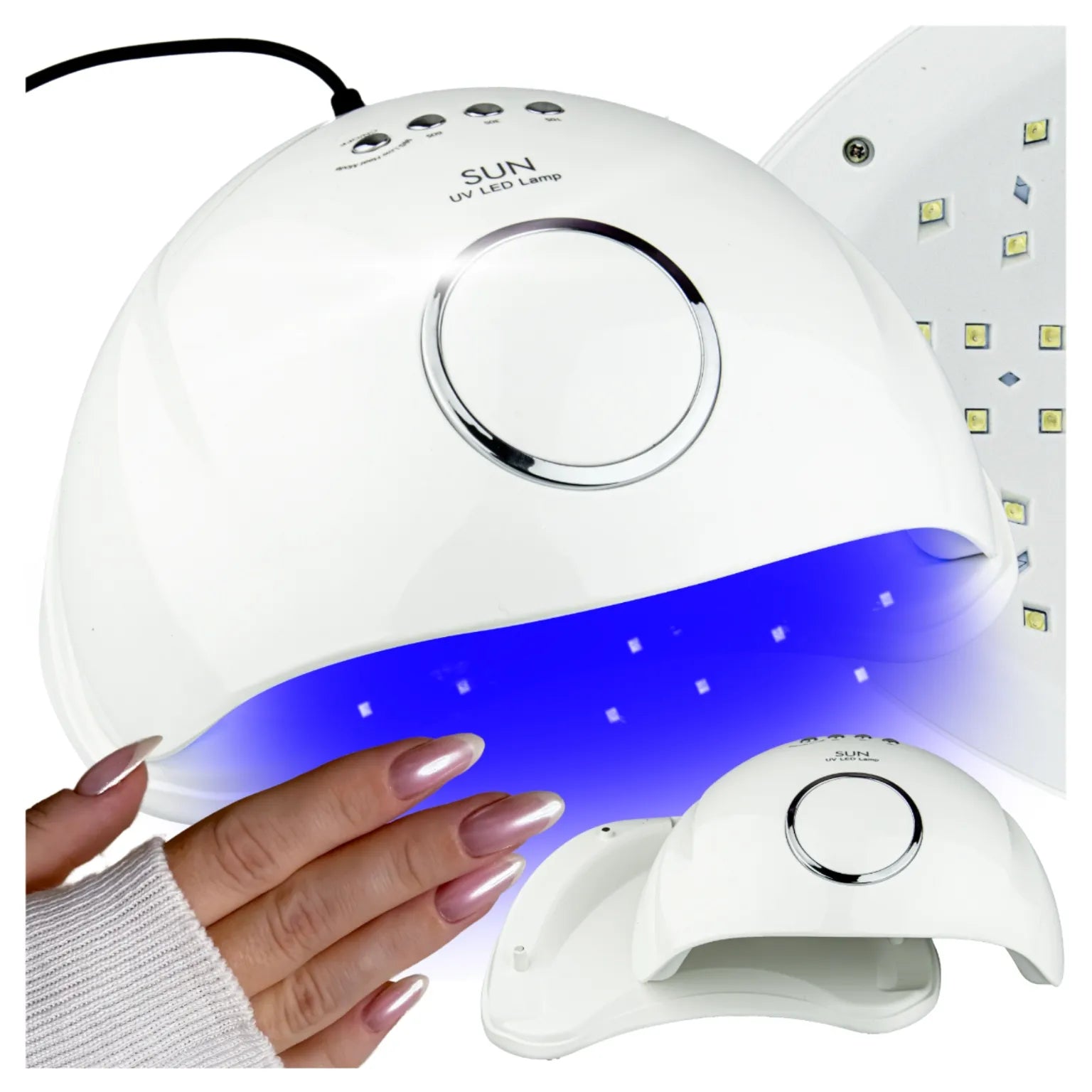 Profico XXL nagų priauginimo ir manikiūro rinkinys su UV/LED lempa ir freza
