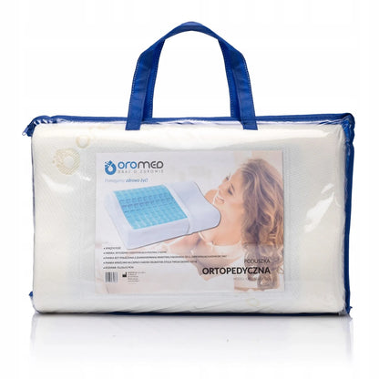 Profiluota ortopedinė pagalvė Oromed ORO-RELAX GEL 50x30, Memory putos, medicininis gaminys