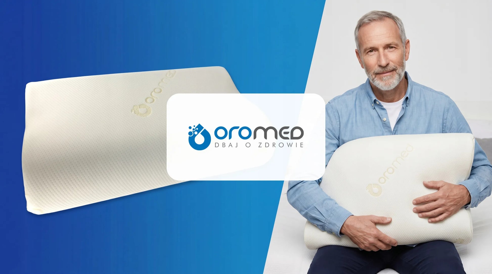 Profiluota ortopedinė pagalvė Oromed ORO-RELAX GEL 50x30, Memory putos, medicininis gaminys