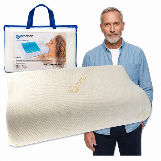 Profiluota ortopedinė pagalvė Oromed ORO-RELAX GEL 50x30, Memory putos, medicininis gaminys