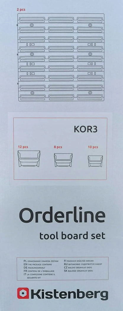 PROSPERPLAST Kistenberg dirbtuvių įrankių sienelė KOR3