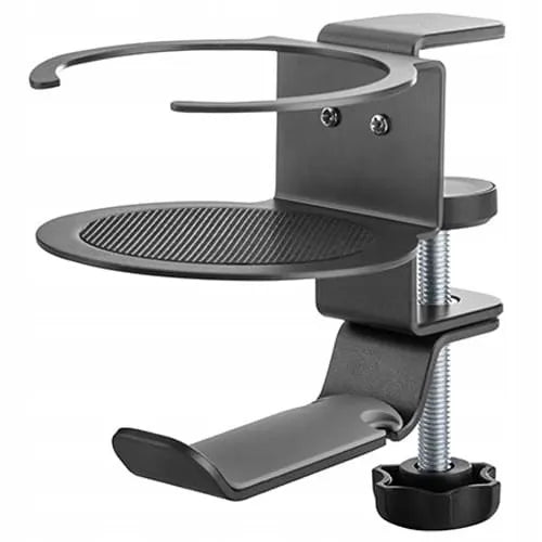 Puodelio ir ausinių laikiklis prie stalo Spacetronik SPB020B, 5 kg