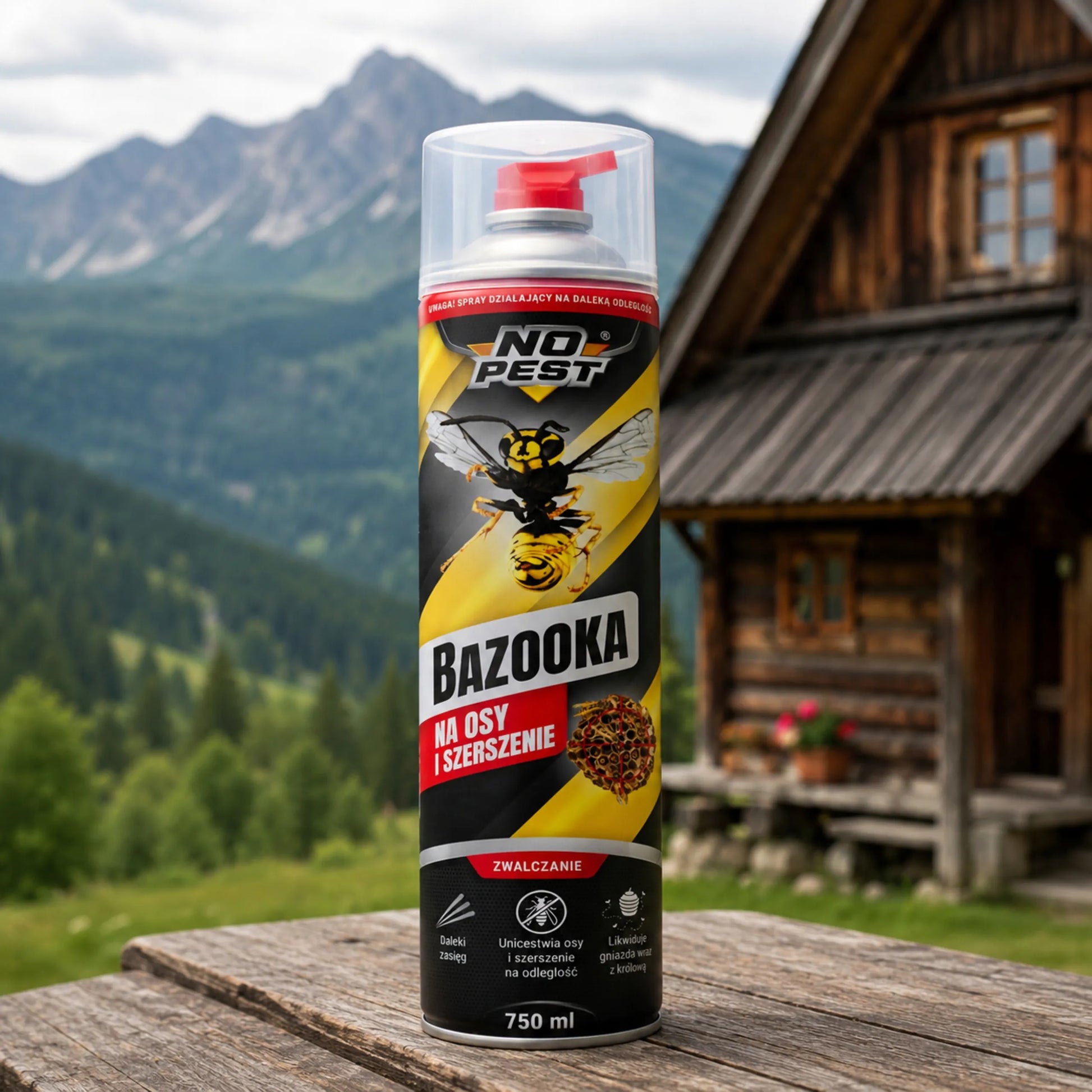 PURŠKALAS NUO VAPSŲ IR ŠIRŠUONIŲ BAZOOKA NO PEST® 750 ML (2 VNT.)