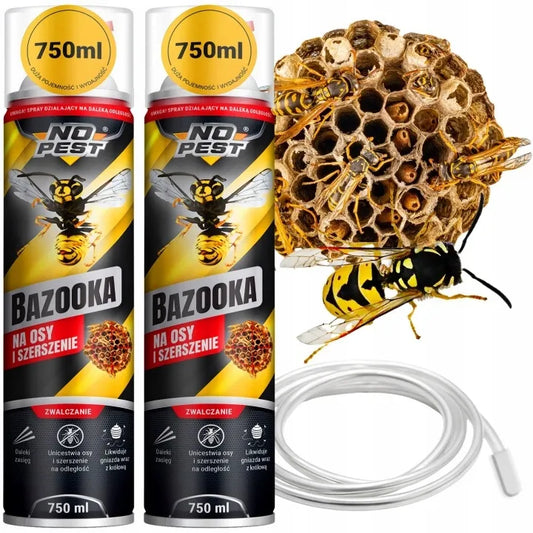 PURŠKALAS NUO VAPSŲ IR ŠIRŠUONIŲ BAZOOKA NO PEST® 750 ML (2 VNT.)