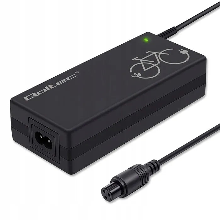 Qoltec 36V 42V 2A GX12-3Pin elektrinio dviračio įkroviklis, greitas įkrovimas