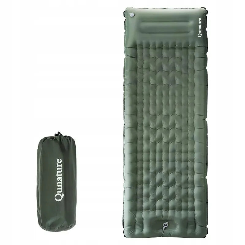 Qunature pripučiamas turistinis kilimėlis 197 × 71 cm, 1,1 kg, 60001401, žalias
