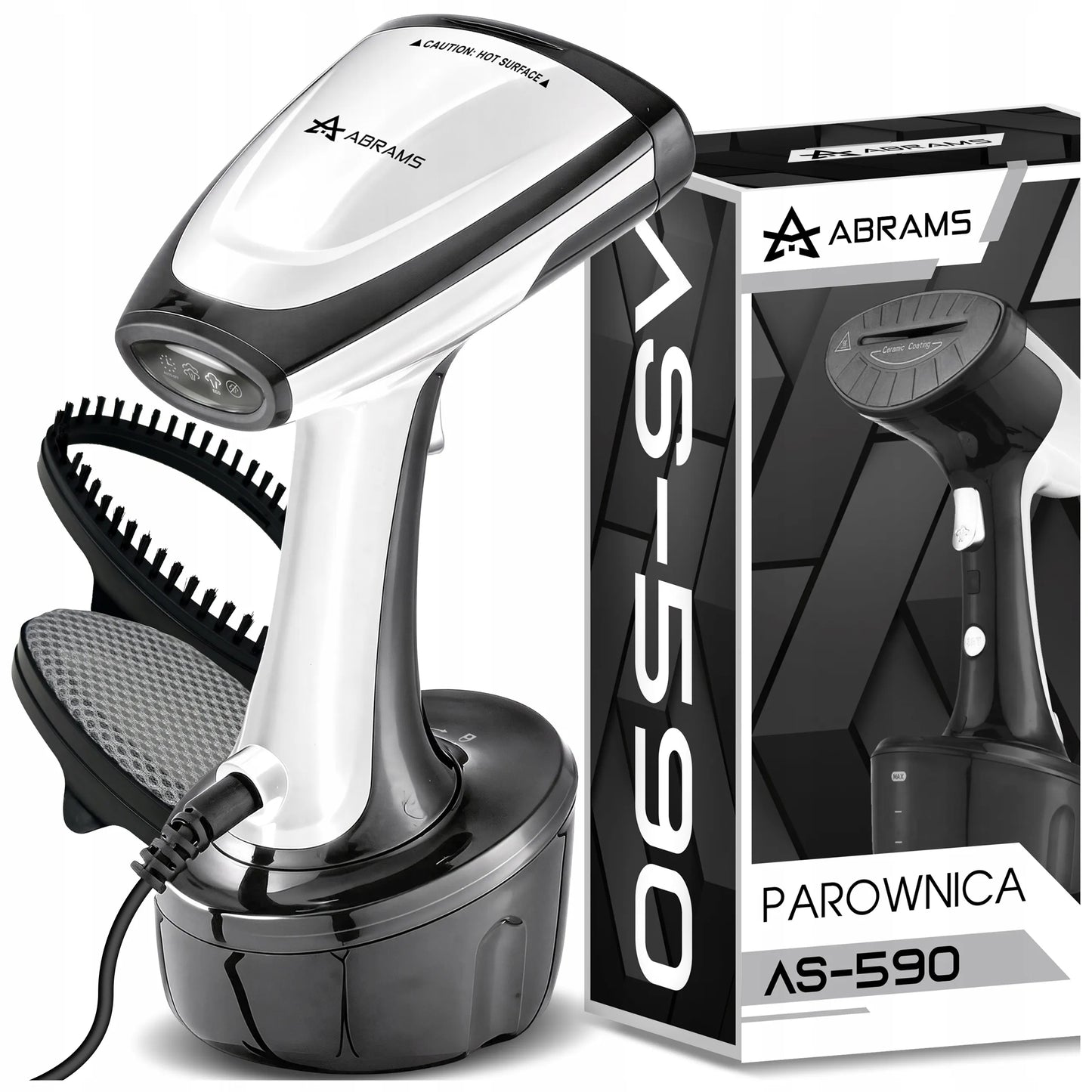 Rankinis drabužių garintuvas Abrams AS590, 1800 W, keraminis padas, 45 g/min