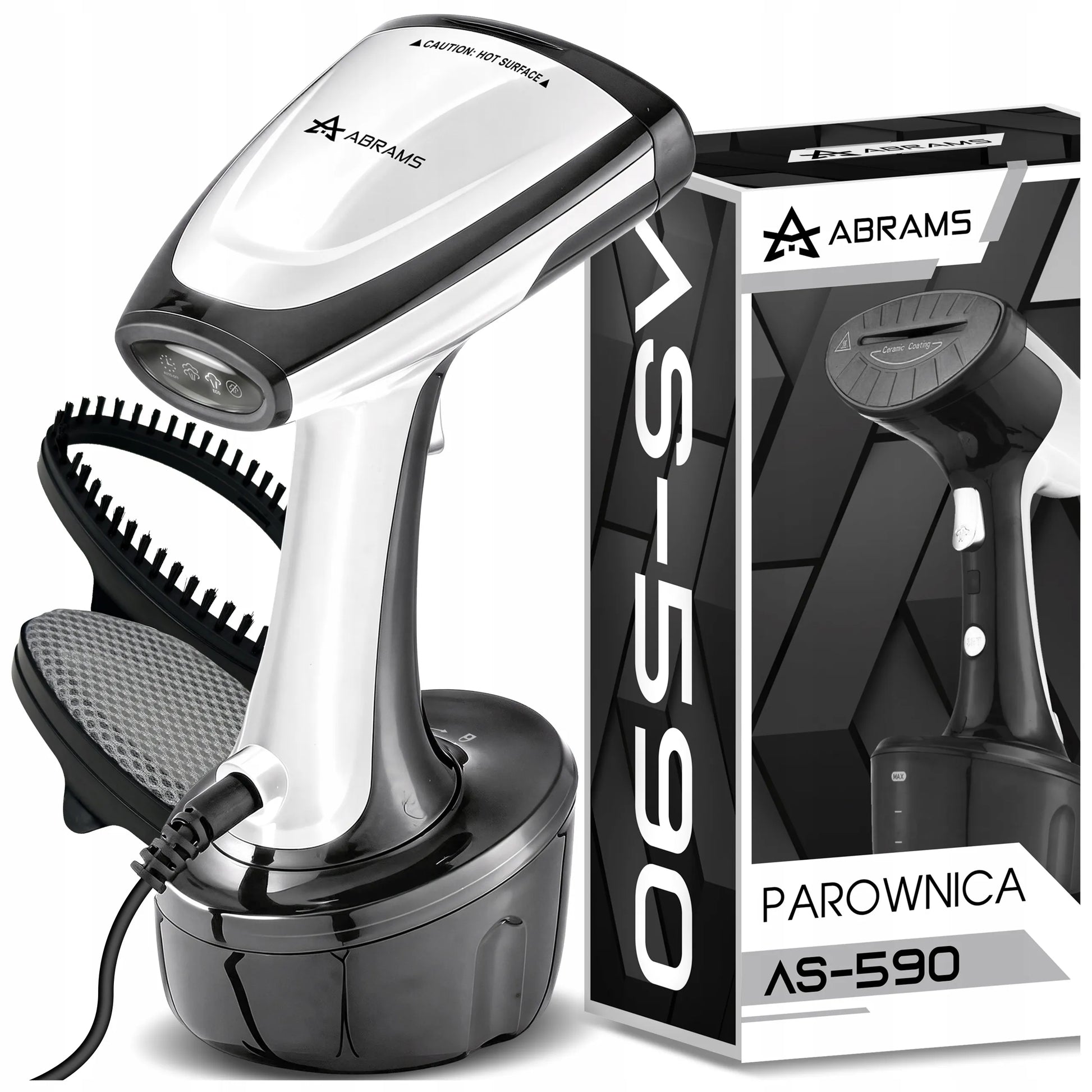 Rankinis drabužių garintuvas Abrams AS590, 1800 W, keraminis padas, 45 g/min