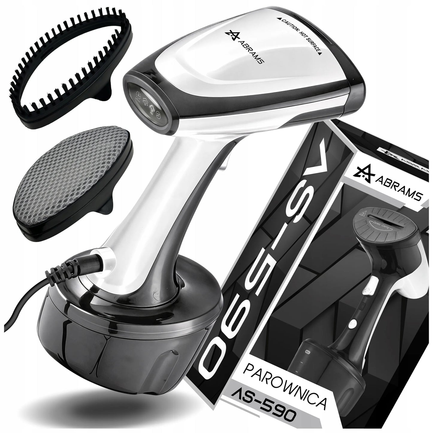 Rankinis drabužių garintuvas Abrams AS590, 1800 W, keraminis padas, 45 g/min